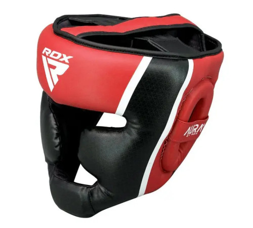 Шолом боксерський з капою RDX AURA PLUS T-17 розмір XL, чорно-червоний Шолом боксерський з капою RDX AURA PLUS T-17 розмір XL, чорно-червоний
