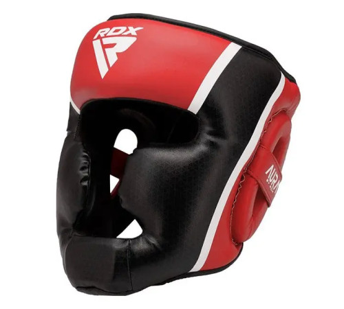 Шолом боксерський з капою RDX AURA PLUS T-17 розмір XL, чорно-червоний Шолом боксерський з капою RDX AURA PLUS T-17 розмір XL, чорно-червоний
