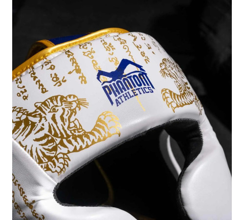 Шолом боксерський закритий з капою Phantom Muay Thai розмір універсальний, білий Шолом боксерський закритий з капою Phantom Muay Thai розмір універсальний, білий