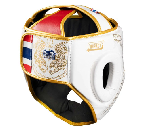 Шолом боксерський закритий з капою Phantom Muay Thai розмір універсальний, білий Шолом боксерський закритий з капою Phantom Muay Thai розмір універсальний, білий