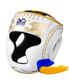 Шолом боксерський закритий з капою Phantom Muay Thai розмір універсальний, білий