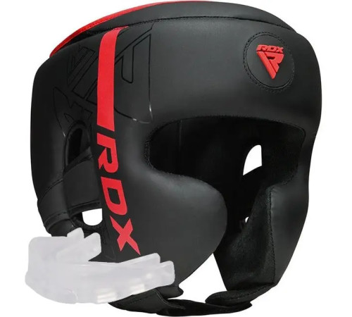 Шолом боксерський з капою RDX F6 KARA Matte розмір M, чорно-червоний Шолом боксерський з капою RDX F6 KARA Matte розмір M, чорно-червоний