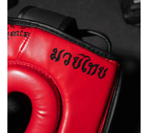 Шолом боксерський закритий з капою Phantom Muay Thai розмір універсальний, червоний Шолом боксерський закритий з капою Phantom Muay Thai розмір універсальний, червоний