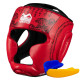 Шолом боксерський закритий з капою Phantom Muay Thai розмір універсальний, червоний