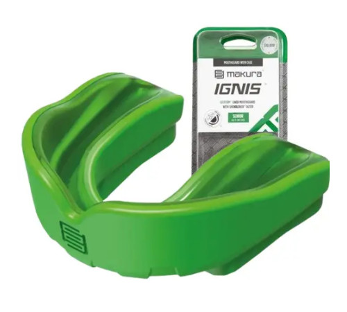 Капа боксерська доросла MAKURA Ignis від 11 років зелена