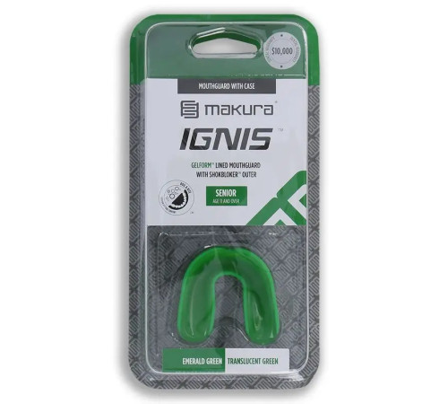 Капа боксерська доросла MAKURA Ignis від 11 років зелена