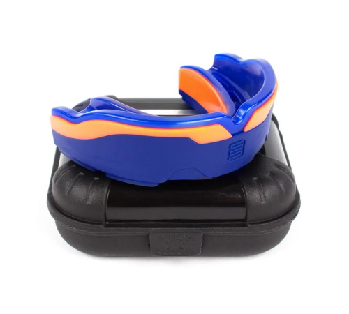 Капа боксерська доросла MAKURA Tephra від 11 років синьо-оранжева