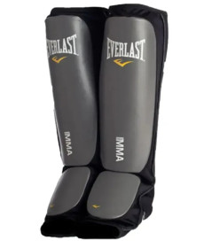 Захист гомілки Everlast MMA SPARRING SHIN GUARDS розмір L/XL, чорно-сірі