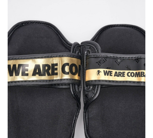 Захист гомілки Leone DNA Rex Leather S, чорно-золотистий