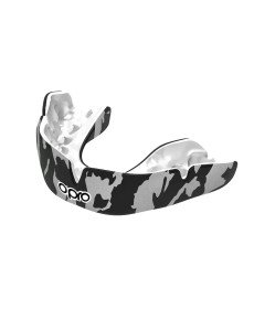Капа боксерська доросла OPRO Instant CAMO від 11 років чорно-біла