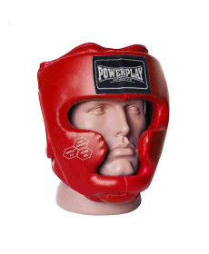 Шолом боксерський закритий PowerPlay 3043 розмір S, червоний