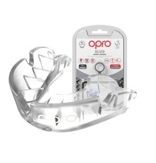 Капа боксерська дитяча OPRO Silver до 11 років прозора