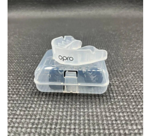 Капа боксерська дитяча OPRO Silver до 11 років прозора