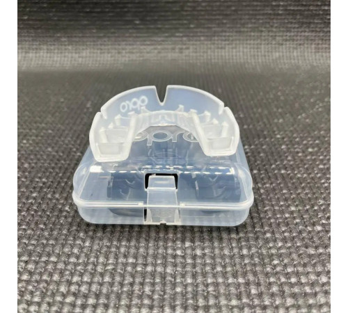 Капа боксерська доросла OPRO Silver від 11 років прозора