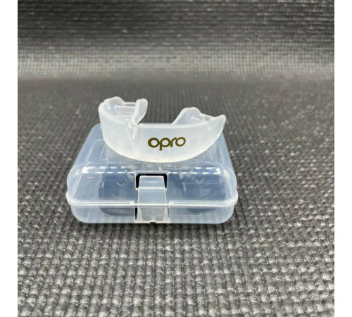 Капа боксерська доросла OPRO Silver від 11 років прозора