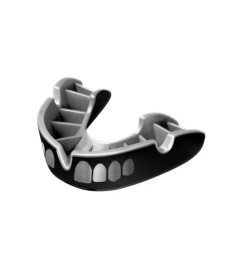 Капа боксерська доросла OPRO Grillz Silver від 11 років чорно-срібляста