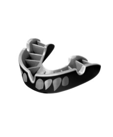 Капа боксерська доросла OPRO Silver Jaws від 11 років срібляста