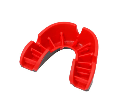 Капа боксерська дитяча OPRO Silver UFC Hologram до 10 років чорно-червона