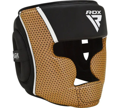Шолом боксерський з капою RDX AURA PLUS T-17 розмір S, чорно-золотий Шолом боксерський з капою RDX AURA PLUS T-17 розмір S, чорно-золотий