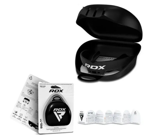 Капа боксерська доросла RDX 3w від 12 років чорна