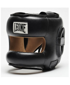Шолом боксерський  із бампером Leone Protection, чорний