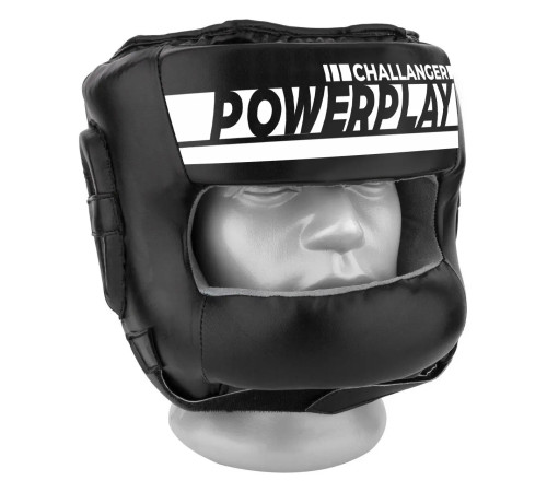 Шолом боксерський з бампером PowerPlay 3067 розмір L, чорний Шолом боксерський з бампером PowerPlay 3067 розмір L, чорний