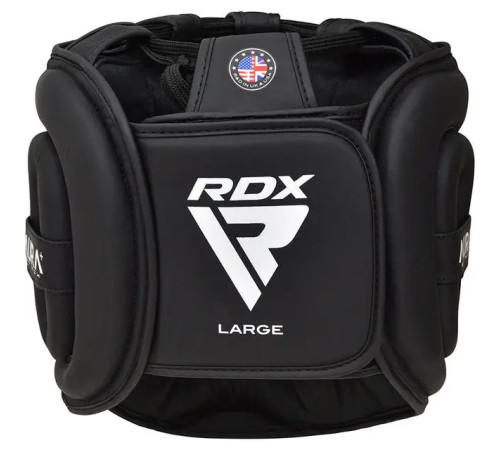 Шолом боксерський з капою RDX AURA PLUS T-17 розмір XL, чорно-золотий Шолом боксерський з капою RDX AURA PLUS T-17 розмір XL, чорно-золотий