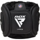 Шолом боксерський з капою RDX AURA PLUS T-17 розмір XL, чорно-золотий