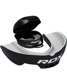 Капа боксерська доросла RDX 3w від 12 років чорно-біла