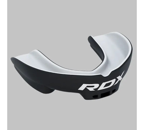 Капа боксерська доросла RDX 3w від 12 років чорно-біла