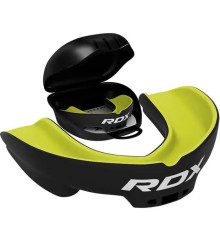 Капа боксерська доросла RDX 3w від 12 років чорно-зелена