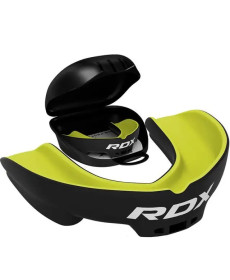 Капа боксерська доросла RDX 3w від 12 років чорно-зелена