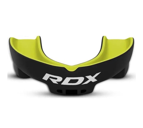 Капа боксерська доросла RDX 3w від 12 років чорно-зелена