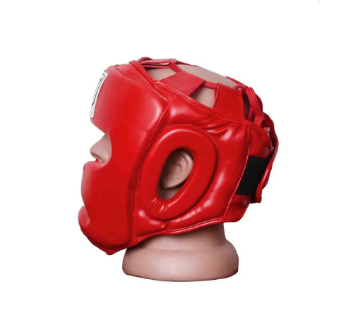 Шолом боксерський закритий PowerPlay 3043 розмір XS, червоний