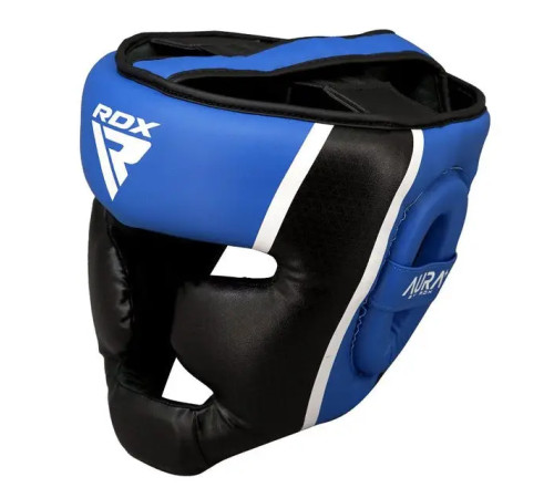Шолом боксерський з капою RDX AURA PLUS T-17 розмір S, чорно-синій Шолом боксерський з капою RDX AURA PLUS T-17 розмір S, чорно-синій