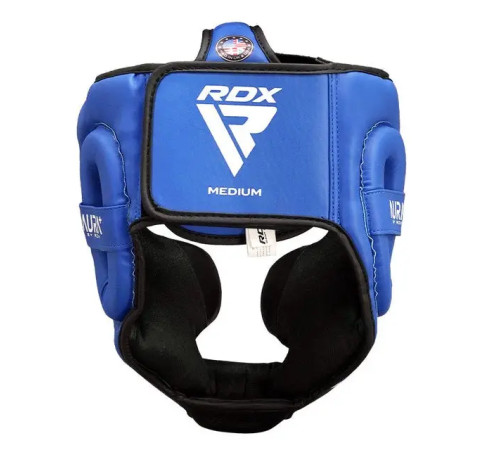 Шолом боксерський з капою RDX AURA PLUS T-17 розмір S, чорно-синій Шолом боксерський з капою RDX AURA PLUS T-17 розмір S, чорно-синій
