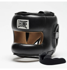 Шолом боксерський з бампером та капою Leone CS425 розмір M, чорний