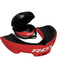 Капа боксерська доросла RDX 3w від 12 років чорно-червона