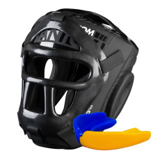 Шолом боксерський з капою Phantom APEX Cage Black