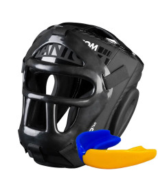 Шолом боксерський з капою Phantom APEX Cage Black