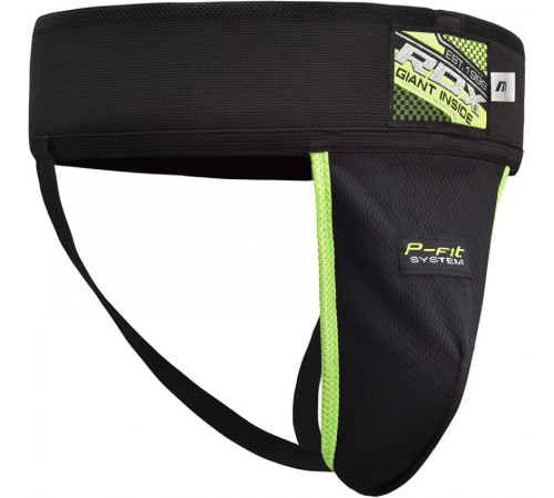 Захист паху RDX Groin Guard XL, чорно-зелені