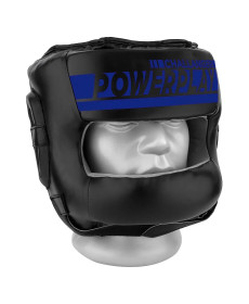 Шолом боксерський закритий PowerPlay 3067 Challanger розмір L, темно-синій 
