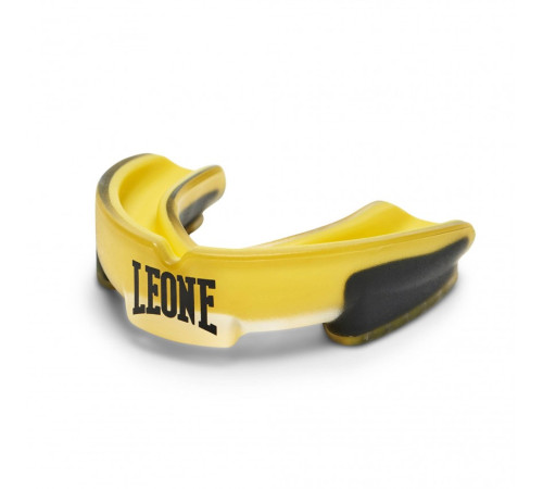 Капа боксерська Leone Top, чорно-жовта