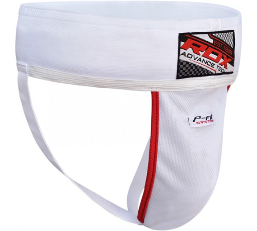 Захист паху RDX Groin Guard L, біло-червоні