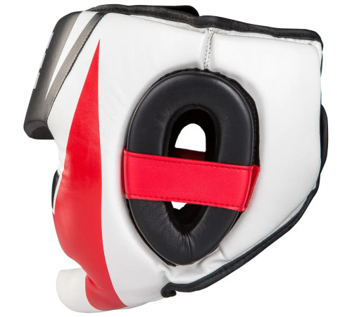 Шолом боксерський закритий з капою TITLE MMA Command розмір M, біло-червоний