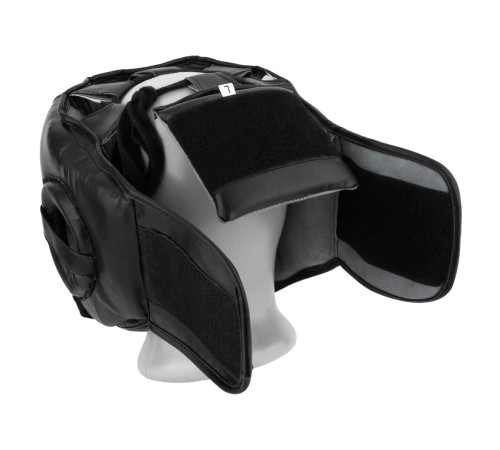 Шолом боксерський закритий PowerPlay 3067 Challanger розмір M, чорно-червоний