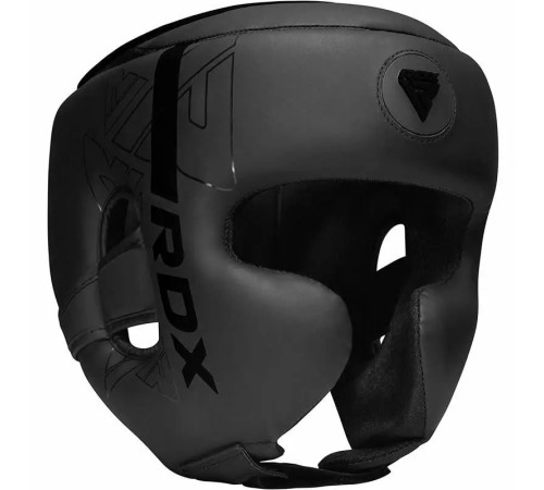 Шолом боксерський з капою RDX F6 KARA Matte розмір M, чорний Шолом боксерський з капою RDX F6 KARA Matte розмір M, чорний