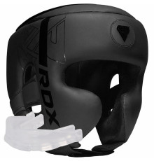 Шоком боксерський з капою RDX F6 KARA Matte розмір S, чорний