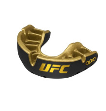 Капа боксерська дитяча OPRO Gold UFC до 10 років чорно-золотиста