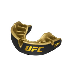 Капа боксерська дитяча OPRO Gold UFC до 10 років чорно-золотиста
